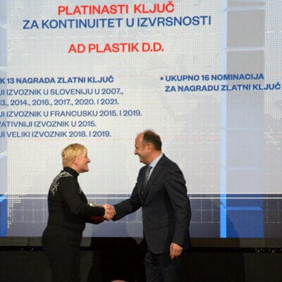 AD Plastik winner of the Platinum Key award for continuity in excellence